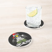 Dessous De Verre En Grès Hip hop cool Penguin (Côté)