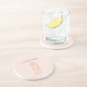 Dessous De Verre En Grès Hippocampe pêche meilleur à la plage (Côté)