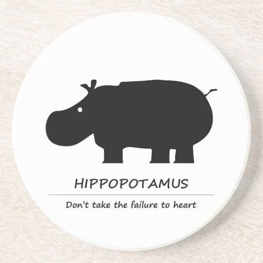 Dessous De Verre En Grès Hippopotame カ バ (Devant)