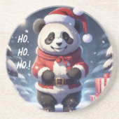 DESSOUS DE VERRE EN GRÈS HO.HO.HO PÈRE NOËL PANDA (Devant)