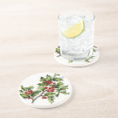 Dessous De Verre En Grès HollyBerries 001 (Côté)