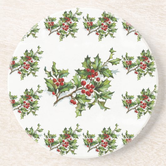 Dessous De Verre En Grès HollyBerries 014 (Devant)