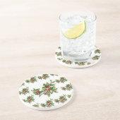 Dessous De Verre En Grès HollyBerries 014 (Côté)