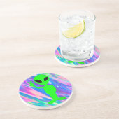 Dessous De Verre En Grès hologramme alien (Côté)