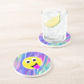 Dessous De Verre En Grès hologramme émoji (Côté)