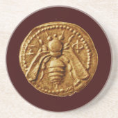 DESSOUS DE VERRE EN GRÈS HONEY BEE, BEEKEEPER (Devant)