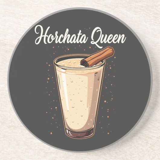 Dessous De Verre En Grès Horchata Queen Mexicaine Espagnol Boisson (Devant)