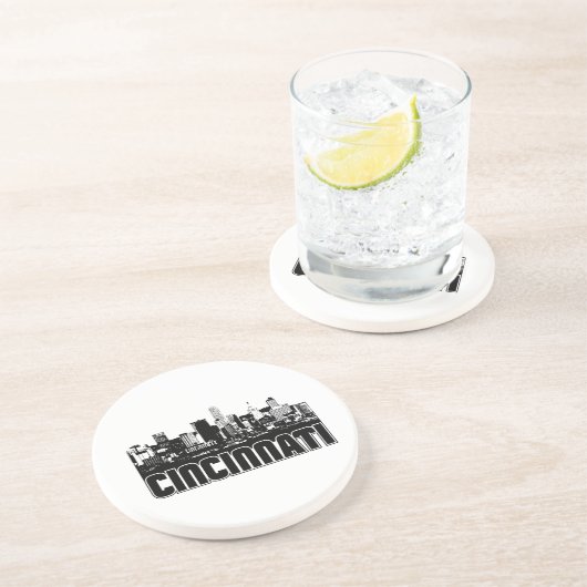 Dessous De Verre En Grès Horizon de Cincinnati (Côté)