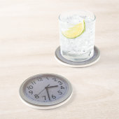 Dessous De Verre En Grès Horloge (Côté)