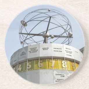 Dessous De Verre En Grès Horloge mondiale à Berlin