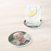 Dessous De Verre En Grès HRH Prince Philip riant (Côté)