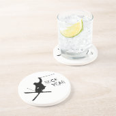 Dessous De Verre En Grès Huck Ouais (Ski) (Côté)