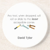 Dessous De Verre En Grès Humour d'ingénierie (Devant)