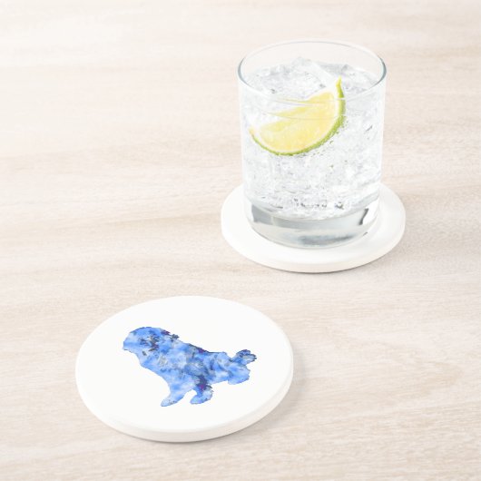 Dessous De Verre En Grès Hund blau (Côté)