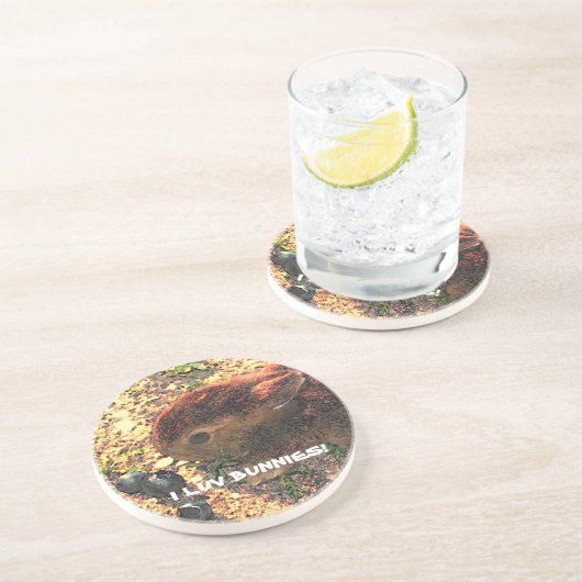 Dessous De Verre En Grès I LAPINS DE LUV ! Mignon (Côté)