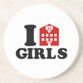 Dessous De Verre En Grès I Love Hotel Girls (Devant)