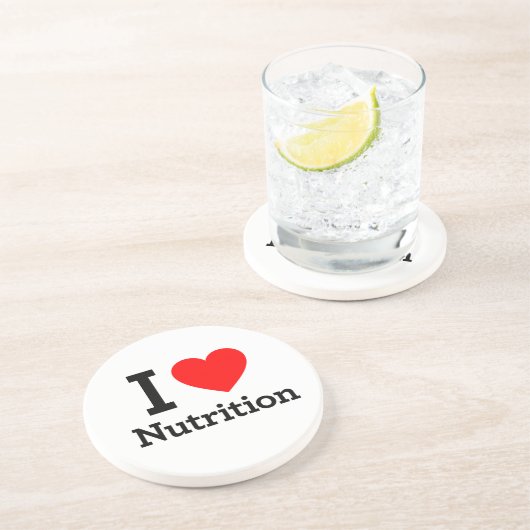 Dessous De Verre En Grès I Love Nutrition (Côté)