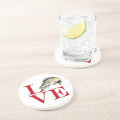 Dessous De Verre En Grès I Love Walleye (Côté)