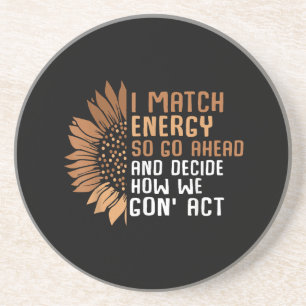 Dessous De Verre En Grès I Match Energie Empowerment Afro W Afrique-Amériqu