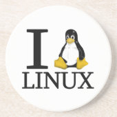 Dessous De Verre En Grès I pingouin Linux 2 (Devant)