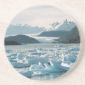 Dessous De Verre En Grès Icebergs glaciaires (Devant)