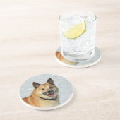 Dessous De Verre En Grès IcelandicSheepdog20150904 (Côté)