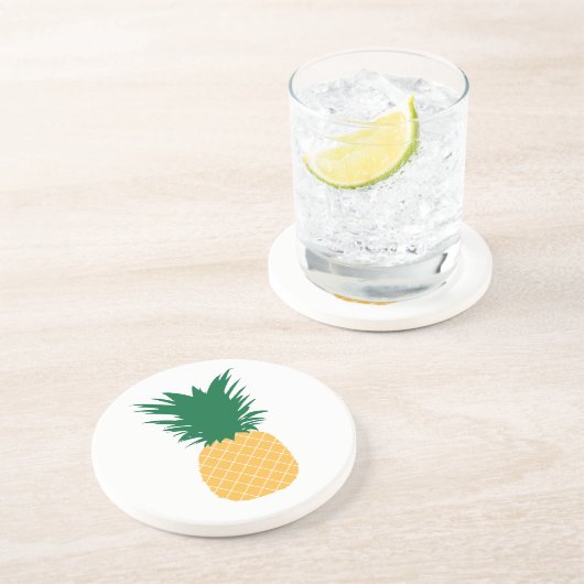 Dessous De Verre En Grès Icône ananas (Côté)