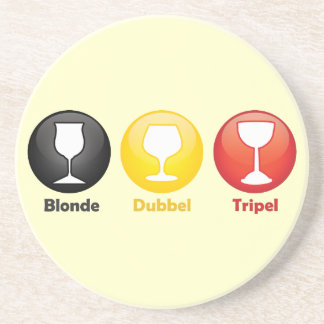 Dessous De Verre En Grès Icônes belges de bière
