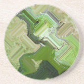 Dessous De Verre En Grès Iguana verte (Devant)