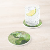 Dessous De Verre En Grès Iguane vert (Côté)