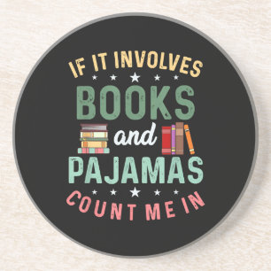 Dessous De Verre En Grès IL IMPLIQUE LIVRES & PAJAMAS COMPTER MOI DANS Drôl