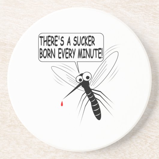 Dessous De Verre En Grès Il y a un pompier né chaque minute (Devant)