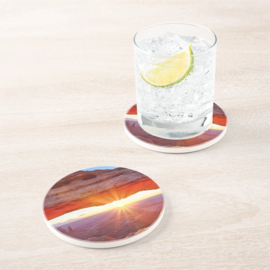 Dessous De Verre En Grès Île dans le ciel (Côté)