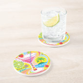 Dessous De Verre En Grès Île de cocktail (Côté)