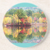 Dessous De Verre En Grès Île d'étang de Wilson (Devant)