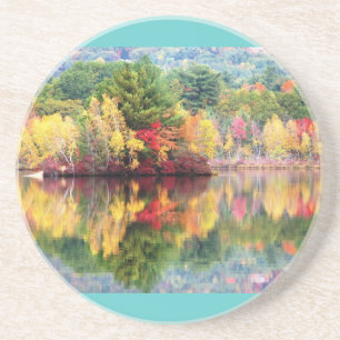 Dessous De Verre En Grès Île d'étang de Wilson