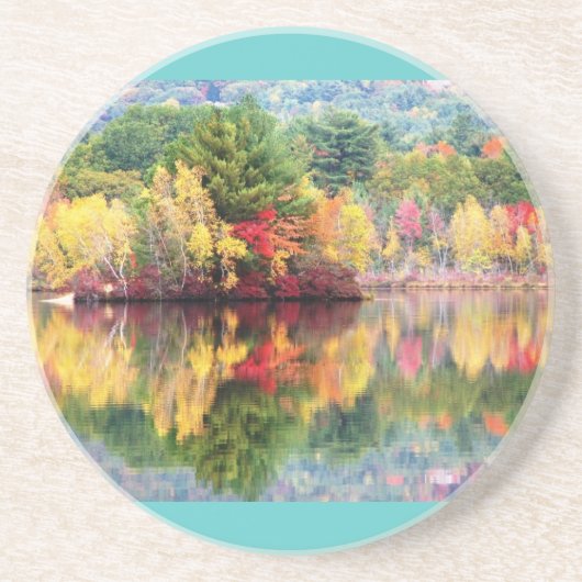 Dessous De Verre En Grès Île d'étang de Wilson (Devant)