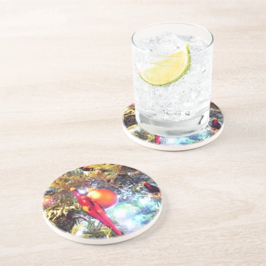Dessous De Verre En Grès Illuminer les ornements (Côté)