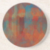 Dessous De Verre En Grès Illusion sud-ouest (Devant)