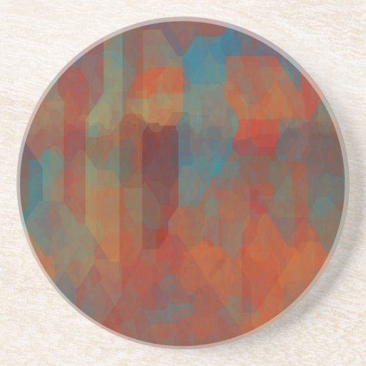 Dessous De Verre En Grès Illusion sud-ouest (Devant)