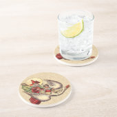 Dessous De Verre En Grès Illustration d'antiquité de Mère Goose Child (Côté)