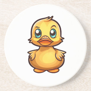 Dessous De Verre En Grès Illustration de canard de dessin