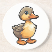 Dessous De Verre En Grès Illustration de canard de dessin (Devant)