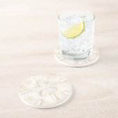 Dessous De Verre En Grès Illustration de l'aquarelle du coquillage de sable (Côté)