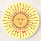 Dessous De Verre En Grès Illustration de l'art face soleil Thunder_Cove (Devant)