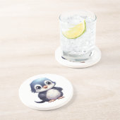 Dessous De Verre En Grès Illustration de pingouin de dessin (Côté)