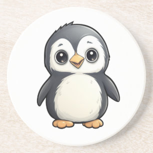 Dessous De Verre En Grès Illustration de pingouin de dessin