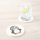 Dessous De Verre En Grès Illustration de pingouin de dessin (Côté)