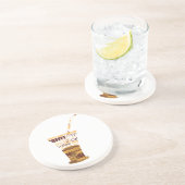 Dessous De Verre En Grès Illustration moderne du café (Côté)