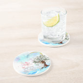 Dessous De Verre En Grès Imaginaire Crystal Horse Carriage (Côté)